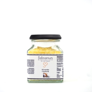 Sól kurkuma - H3 - Słoik szkło kwadrat 300ml sztuki